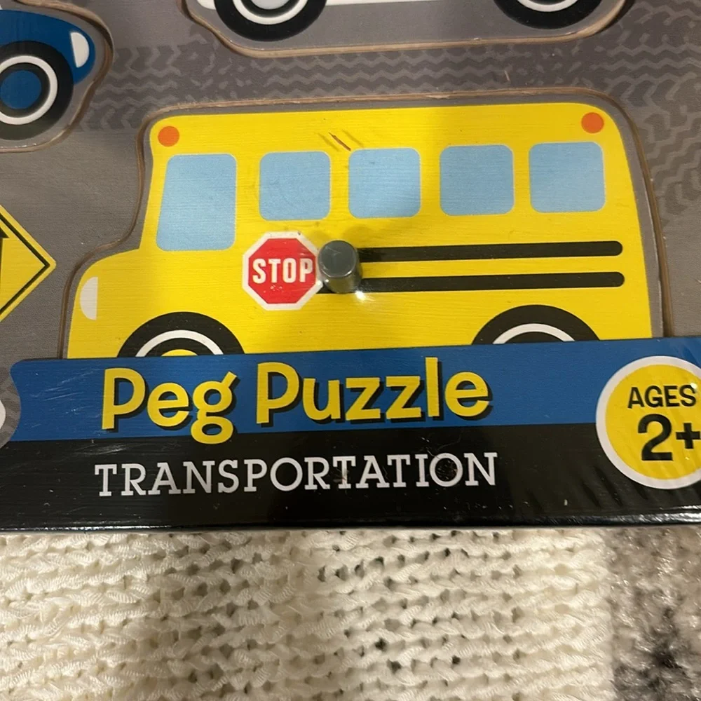 Melissa & Doug Transportation‎ Wooden Peg Puzzle